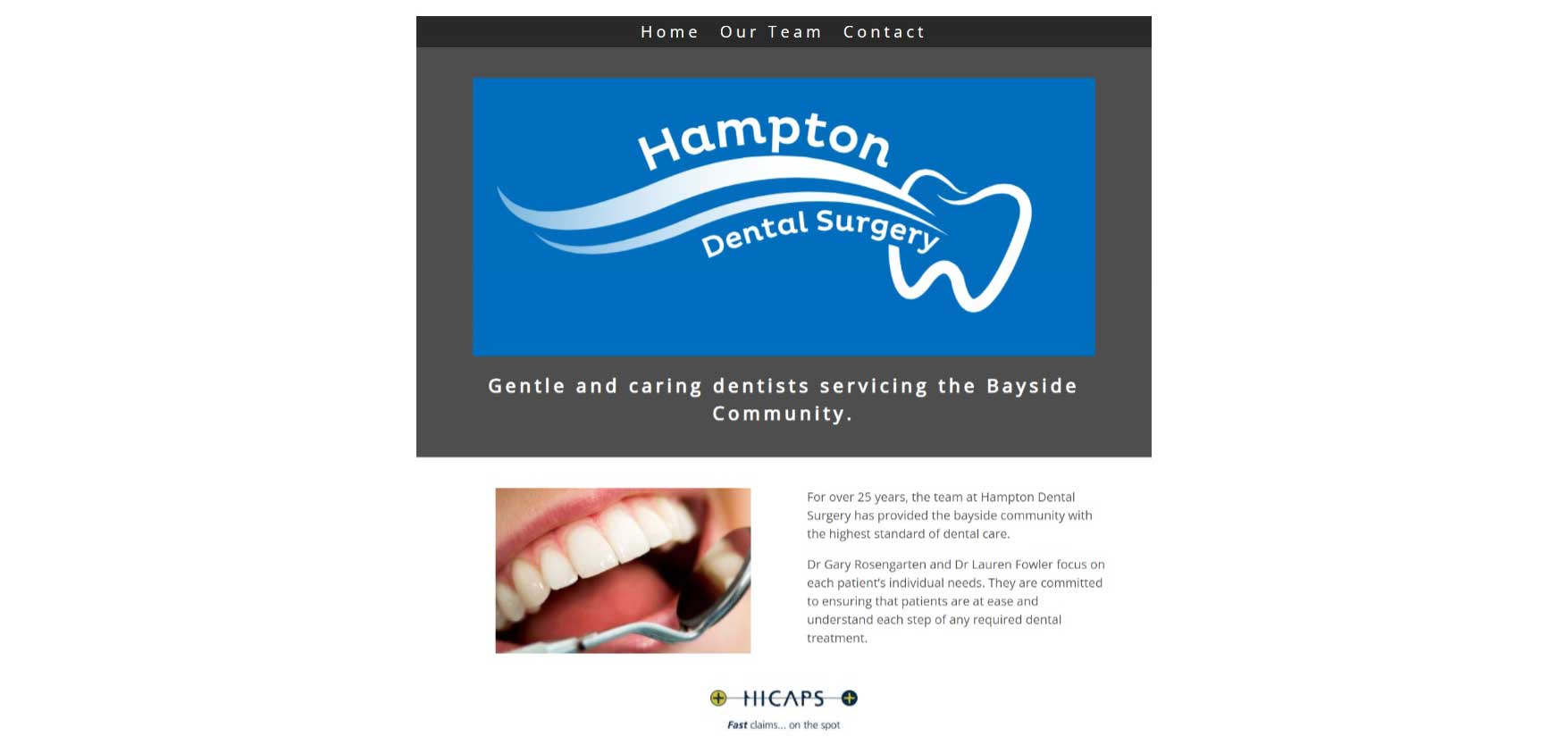Hampton Dental Surgery home before