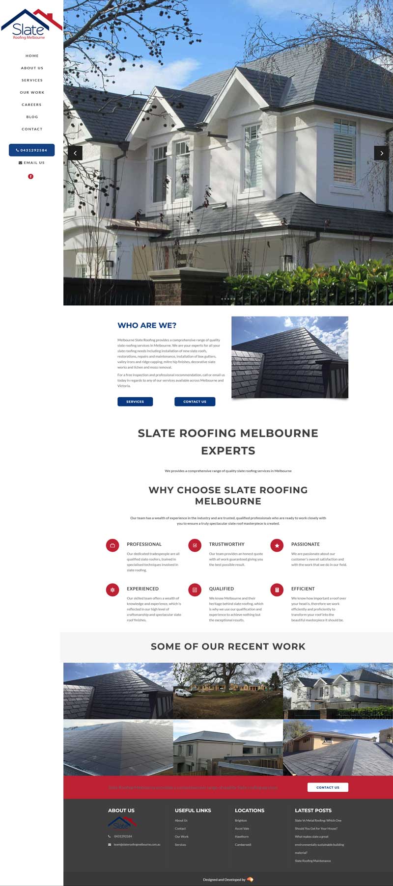 Slate Roofing Melbourne homepage