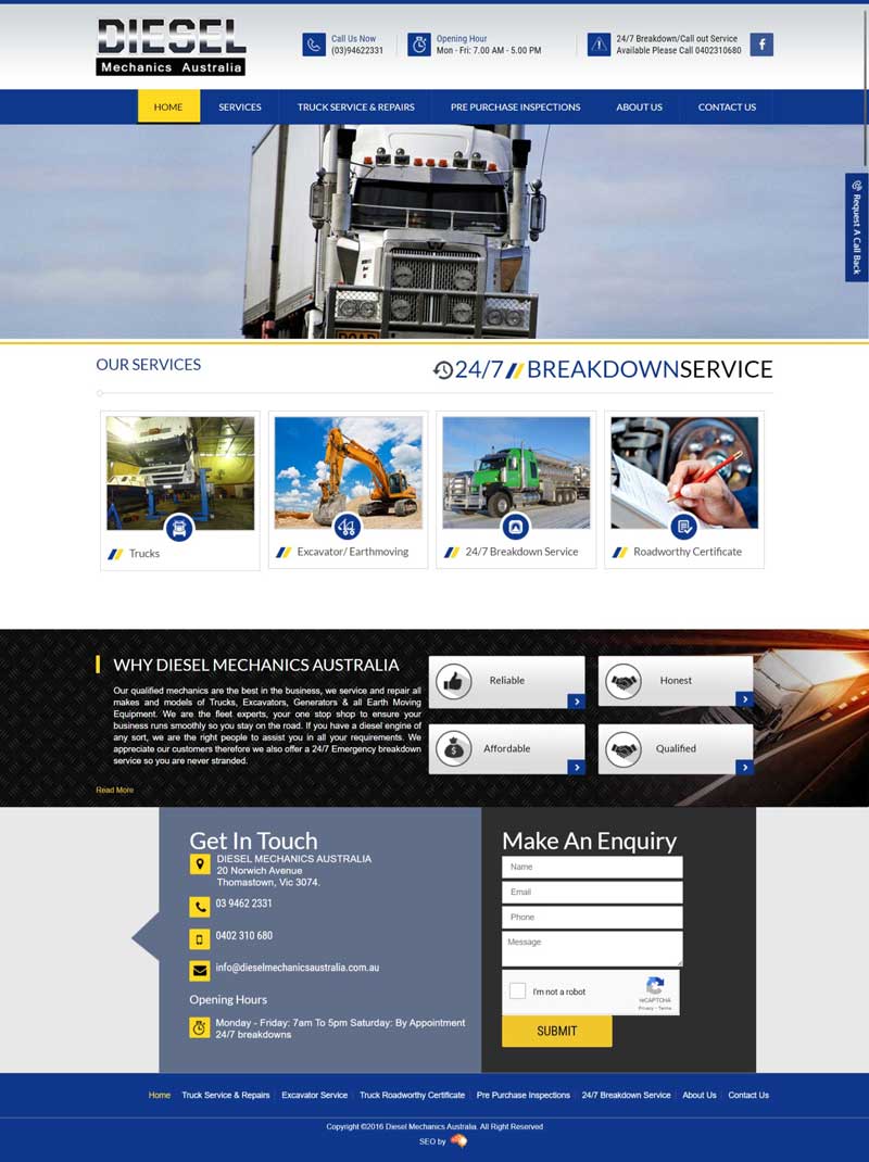 Diesel Mechanics homepage