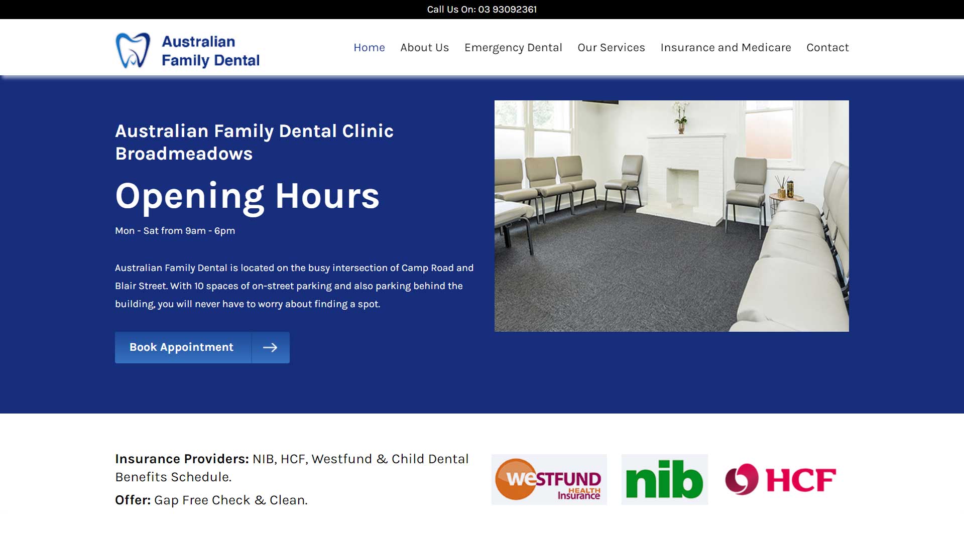 Australian Family Dental Homepage
